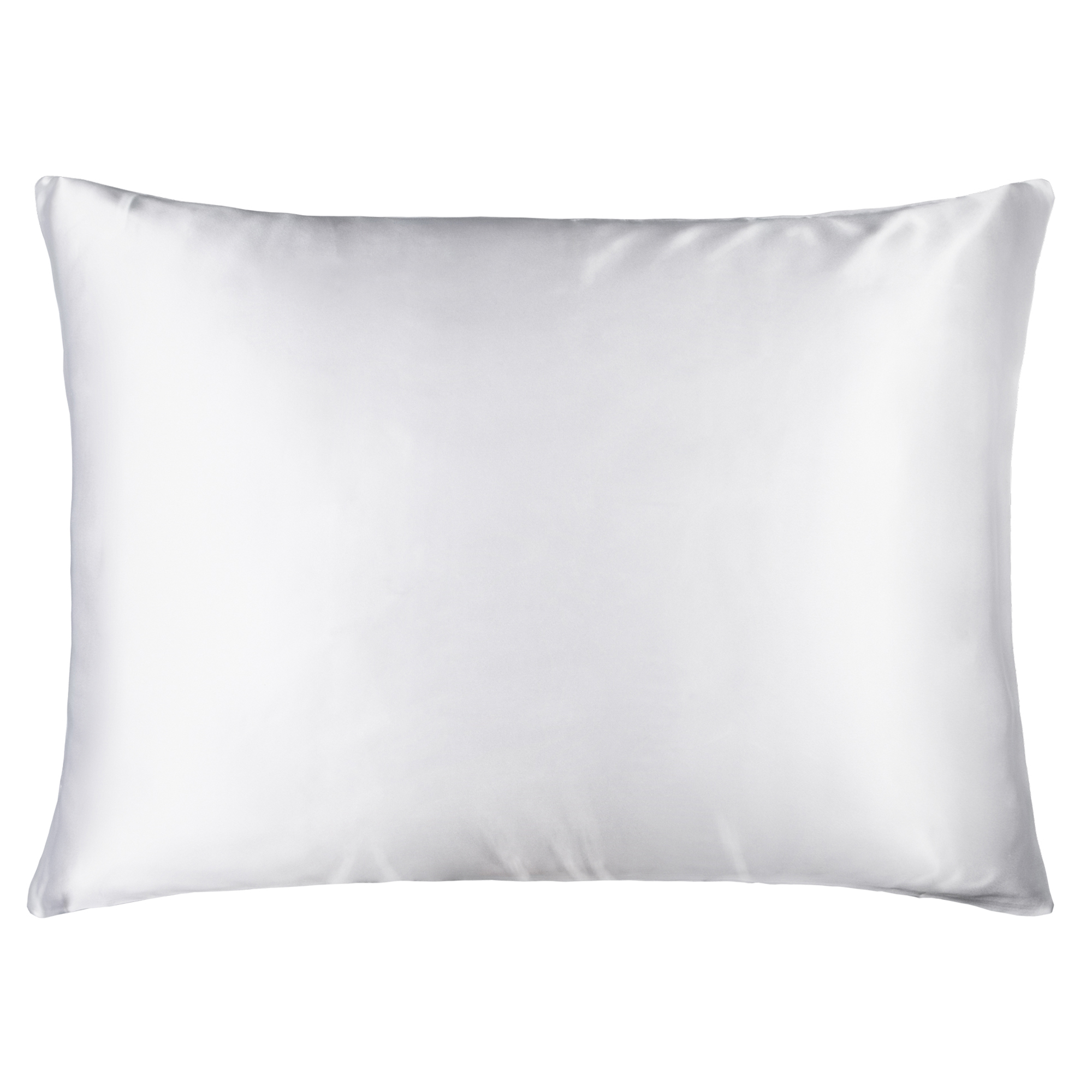 Kelnaro Zippered Natural Mulberry Silk Pillowcase, Queen, White
