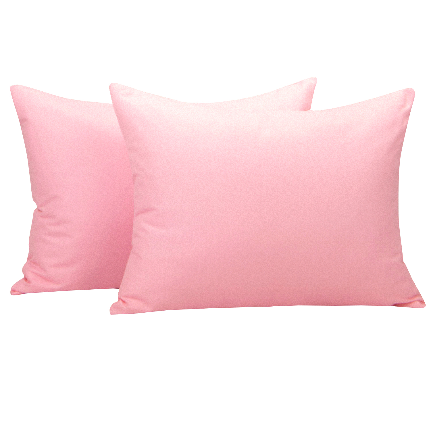 Kelnaro 2 Pack Brushed Microfiber Zippered Toddler Pillowcases, Pink