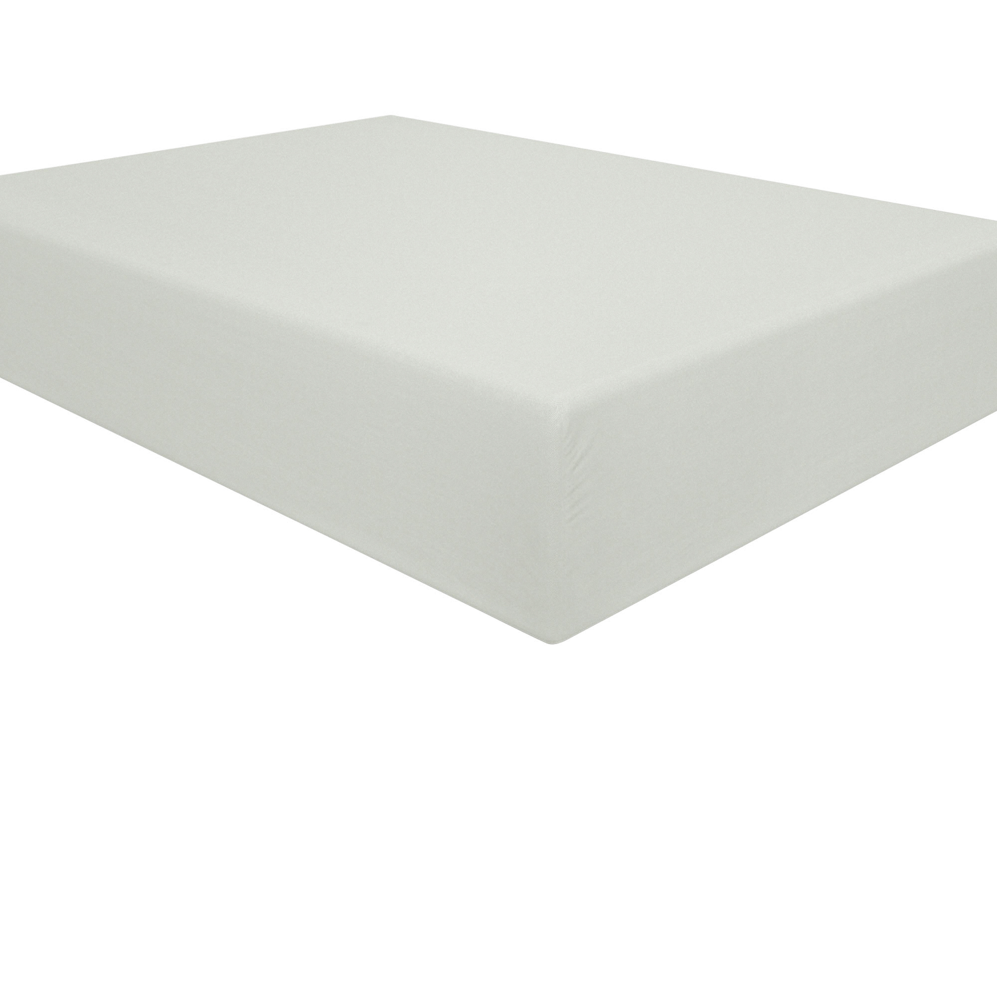 Kelnaro Brushed Microfiber Fitted Sheet, Queen, Light Gray